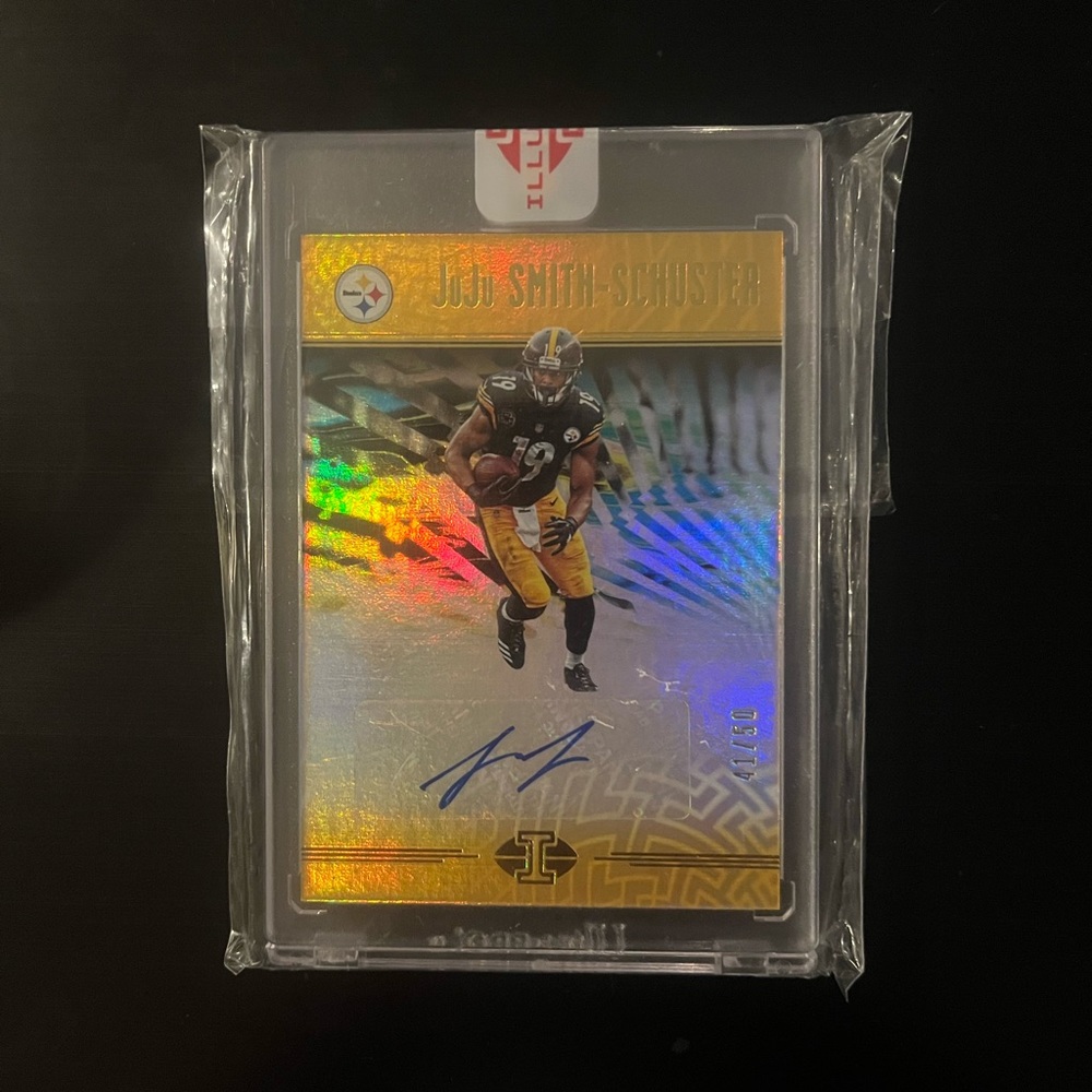 2018 Autographed JuJu Smith-Schuster Panini 41/50 Football Card Steelers #19